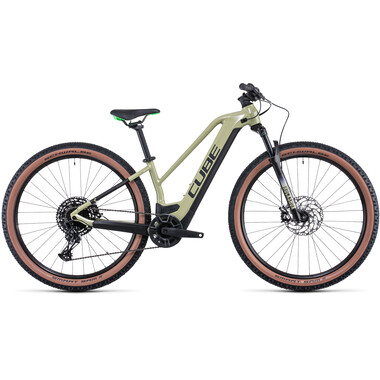Mountain Bike eléctrica CUBE REACTION HYBRID EXC 625 29" TRAPEZ Mujer Verde 2022 0